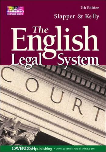 English Legal System Slapper Kelly 11Th Edition